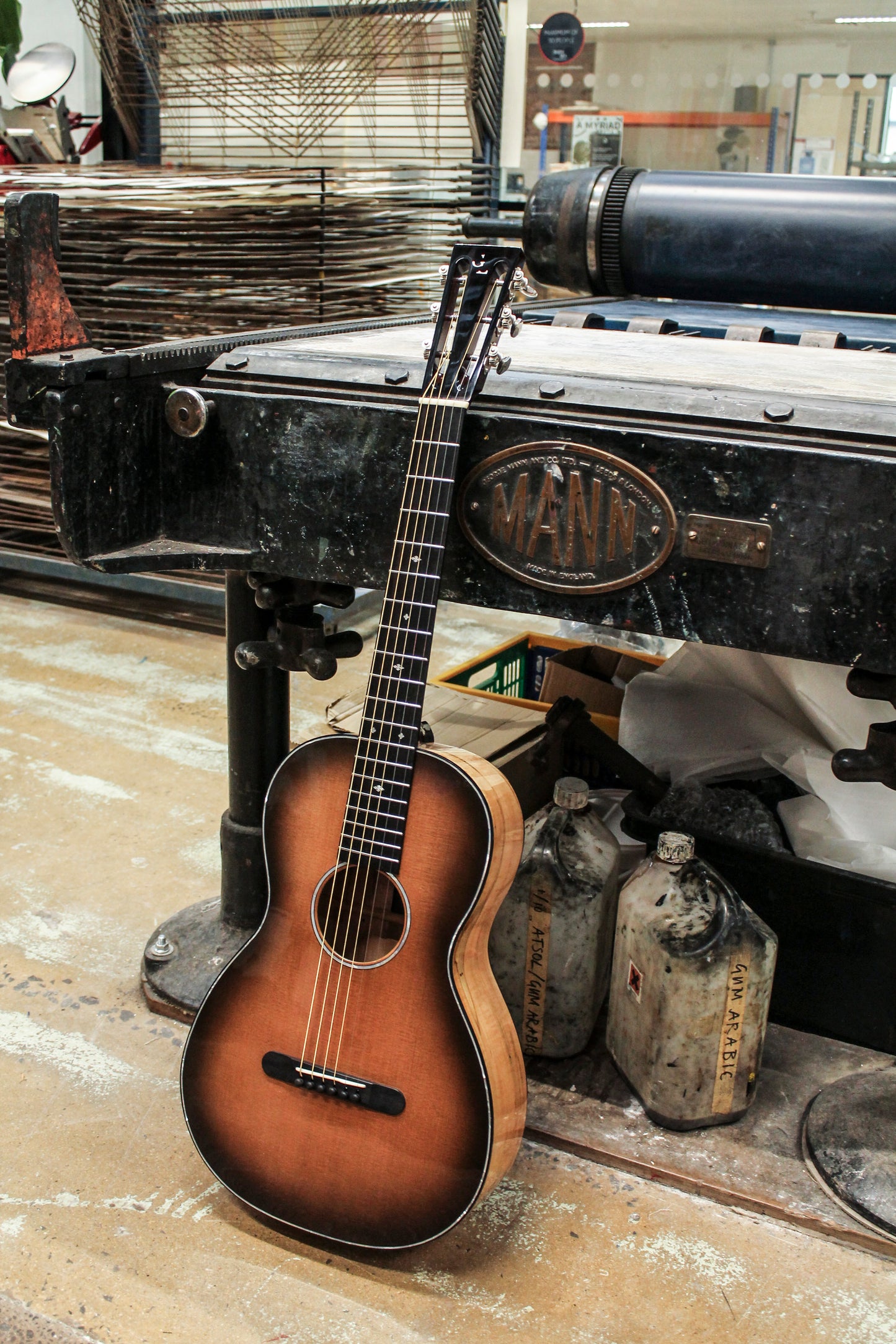 Leddington Guitars - Western Red Cedar, Ambrosia Maple Shade Top Model-1