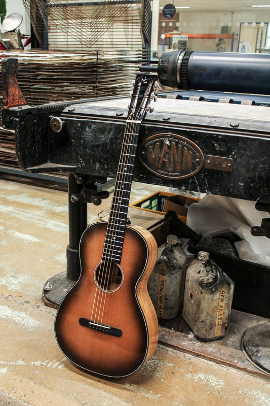 Leddington Guitars - Western Red Cedar, Ambrosia Maple Shade Top Model-1