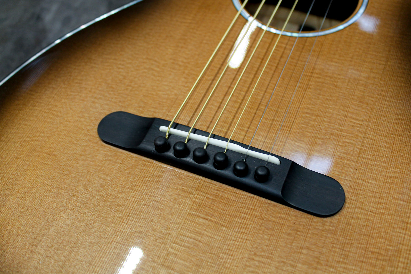 Leddington Guitars - Western Red Cedar, Ambrosia Maple Shade Top Model-1