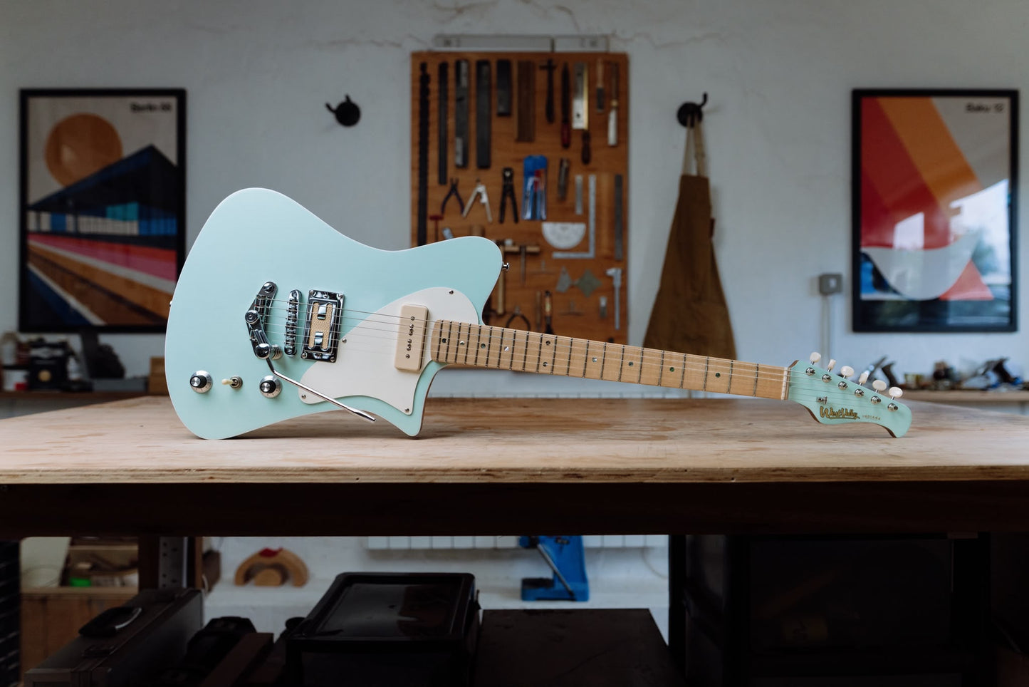 West Valley Guitars Indiana Classic - Surf Green and Walnut