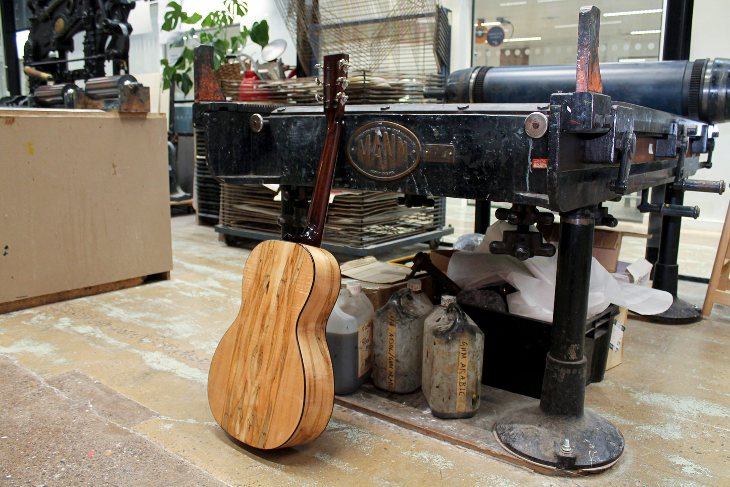 Leddington Guitars - Western Red Cedar, Ambrosia Maple Shade Top Model-1