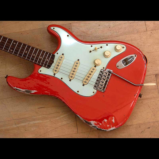Mike Hobbs Guitars Handmade S-Style - Fiesta Red