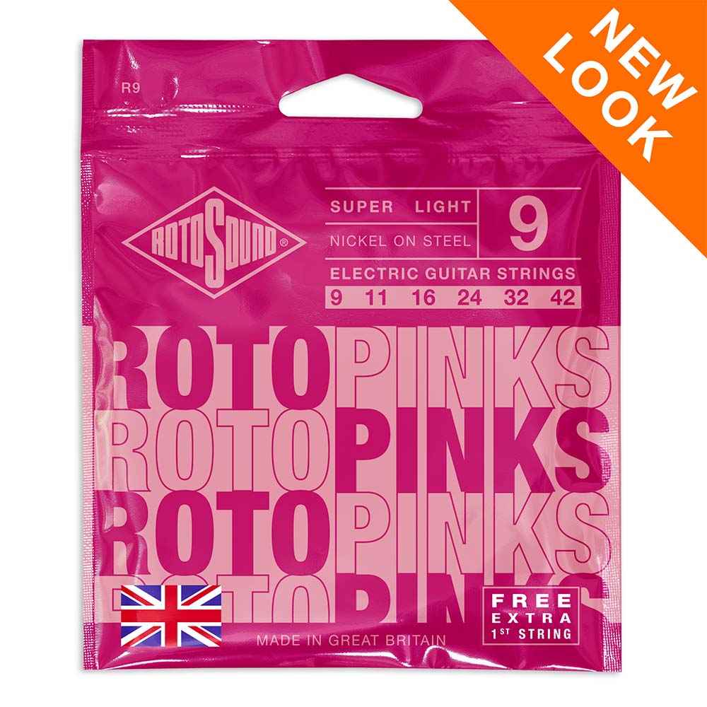 Rotosound Roto Pinks (9-42) Super Light Electric Guitar Strings