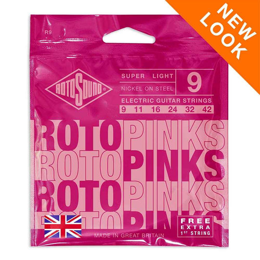 Rotosound Roto Pinks (9-42) Super Light Electric Guitar Strings
