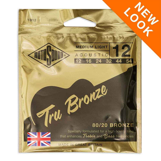 Rotosound TB12 TRU Bronze Acoustic Guitar Strings (12-54) (B002CVUNy8)